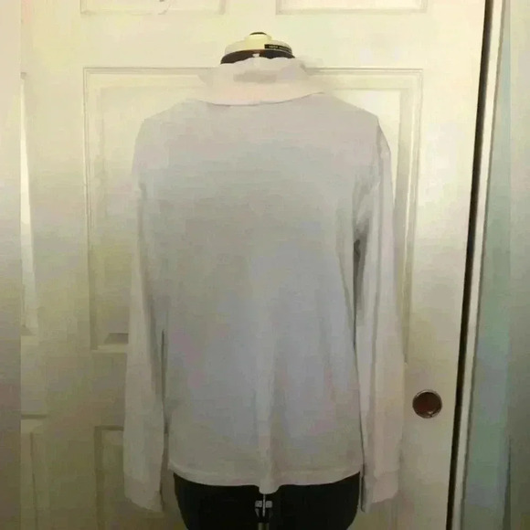 vtg SPEPHANIE ROGERS WHITE LONG SLEEVE TURTLENECK WOMEN LARGE - Picture 3 of 7